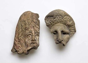 Fragment einer Tragödienmaske: Herakles