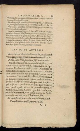 Cap. 15. De Adversis.