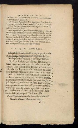 Cap. 15. De Adversis.
