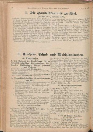 II. Die Handelskammer zu Kiel.