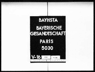 Ernst, Joseph Valentin, von Großostheim, Handlungsgehilfe in Paris, Paßzustellung