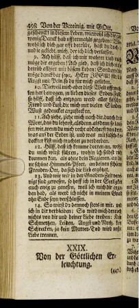 XXIX. Von der Göttlichen Erleuchtung.