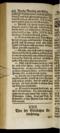 XXIX. Von der Göttlichen Erleuchtung.