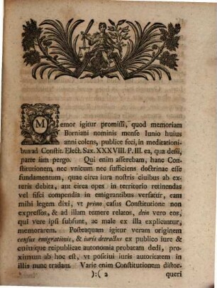 Procancellarius Carolus Otto Rechenberg solemnia inauguralia candidati clarissimi Samuelis Rudolphi Stahnii Goldberg. Siles. d. XIII Decemb. MDCCXLII celebranda indicit : [simulque pergit in meditationibus ad Constitut. Elect. Sax. 38. P. 3.]