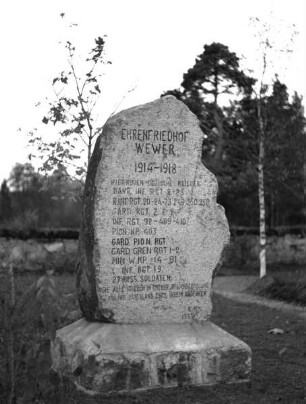 Ehrenfriedhof für die Gefallenen des I. Weltkrieges