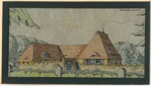 Förstergehöft Monatskonkurrenz Oktober 1908: Perspektivische Ansicht