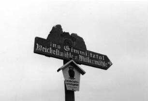 Reichenau-Hartmannsdorf-Reichenau. Wegweiser zur Weicheltmühle