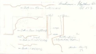 Fischer, Theodor; Worms; Cornelianum - Deckenprofile (Details)