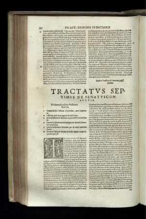 Tractatus Septimus De Senatusconsultis