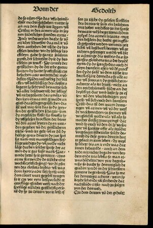 Czu dem dritten von der gedult: