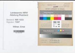 Entnazifizierung Ernst Willner , geb. 16.05.1922 (Polizeibeamter)