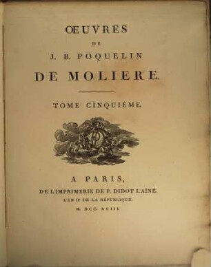 Oeuvres De J. B. Poquelin De Moliere, 5