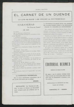 El carnet de un duende : Lo que se dice y se oye en la universidad