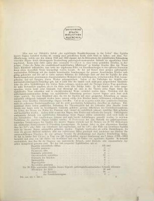 Beiträge zur Syphilis visceralis, Magen-, Lungen-, Herzsyphilis