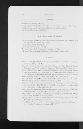 Zeitschriften und Jahrbücher