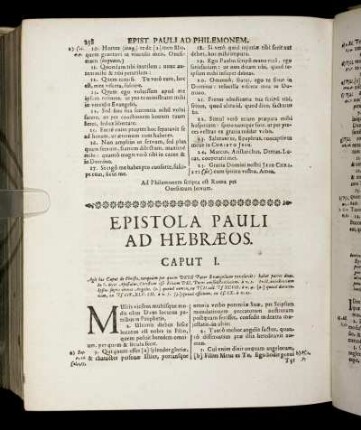 Epistola Pauli Ad Hebræos.