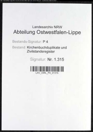 Kirchenbuchduplikat der katholischen Gemeinde Iserlohn (GHT 1852-1854). (Gemeinde: Iserlohn, katholische Gemeinde)