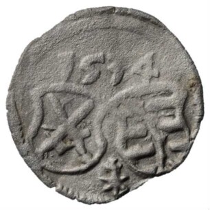 Fundmünze, Pfennig (einseitig), 1534