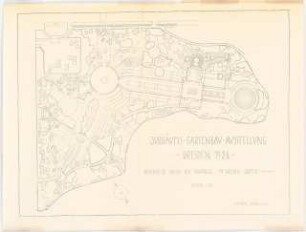 Ausstellungsgarten Jubiläums-Gartenbau-Ausstellung 1926, Dresden: Lageplan Abschnitt IV 1:500