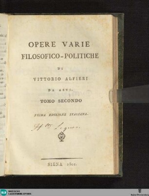2: Opere varie filosofico-politiche