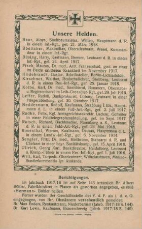 Unsere Helden.