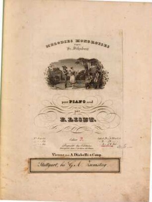 Mélodies hongroises : d'après Fr. Schubert ; pour piano seul, 3. Pl.Nr. 6960. - 39 S.