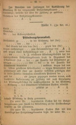 Muster V. (Zu Art. 41)