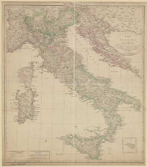 Charte von Italien und Illyrien : Mit Königl. Baiersch. Freyheit