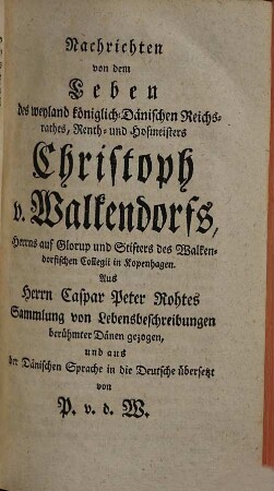 Lebensbeschreibung des berühmten und gelehrten dänischen Sternsehers Tycho v. Brahes, 1