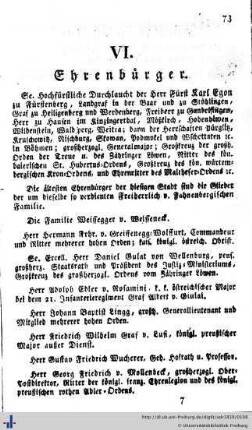 Ehren-Bürger, Bürger-Militair-Corps