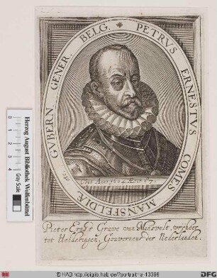 Bildnis Peter Ernst I. Graf von Mansfeld (1594 Reichsfürst)