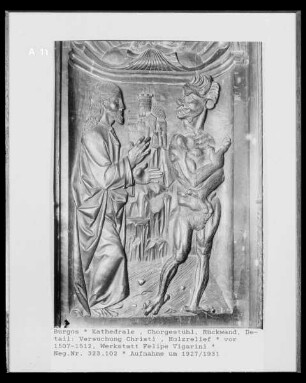 Relief: Versuchung Christi