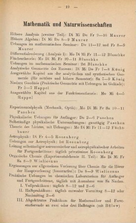 19-22, Mathematik und Naturwissenschaften