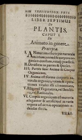 Liber Septimus. De Plantis.