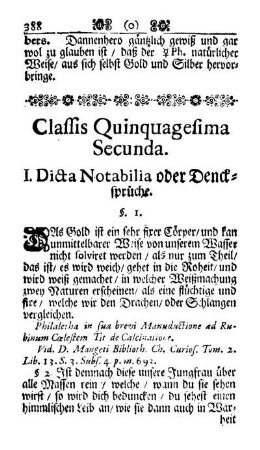 Classis Quinquagesima Secunda.