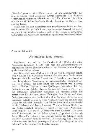 Alsterdorpe juxta stupam