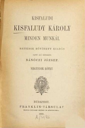 Minden munkái, 4