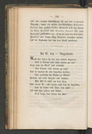 An S. bey - Begräbnis.