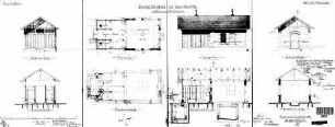 Geislingen (Steige): Nebengebäude Lampistenstube Grundrisse,Schnitte,Ansichten,Fundament