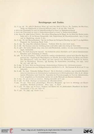 Berichtigungen und Zusätze