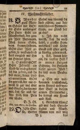 21-47, IV. Weihnachtslieder