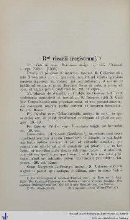 Reverendissimi vicarii [registrum].