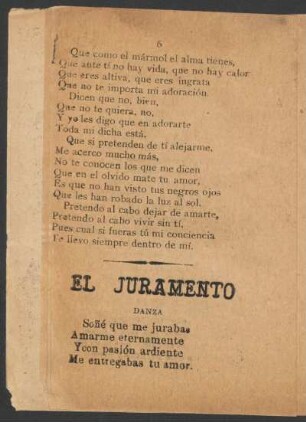 El Juramento. : Danza