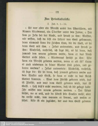 Am Trinitatisfeste