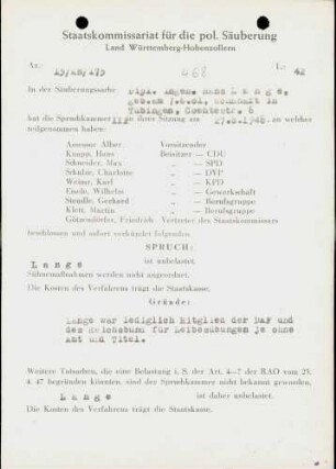 Lange, Hans