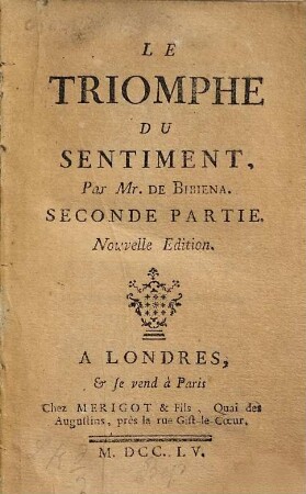 Le Triomphe Du Sentiment, 2