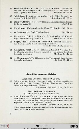 Gemälde neuerer Meister (Nr. 25-122)