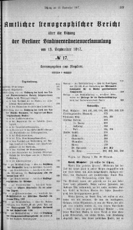No. 17, 13. September 1917