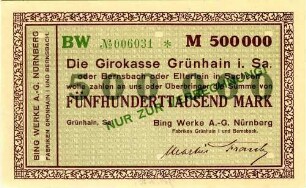 Fünfhunderttausend Mark