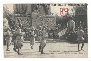 14. Juillet 1919 - Fêtes de la Victoire - Salut aux Morts